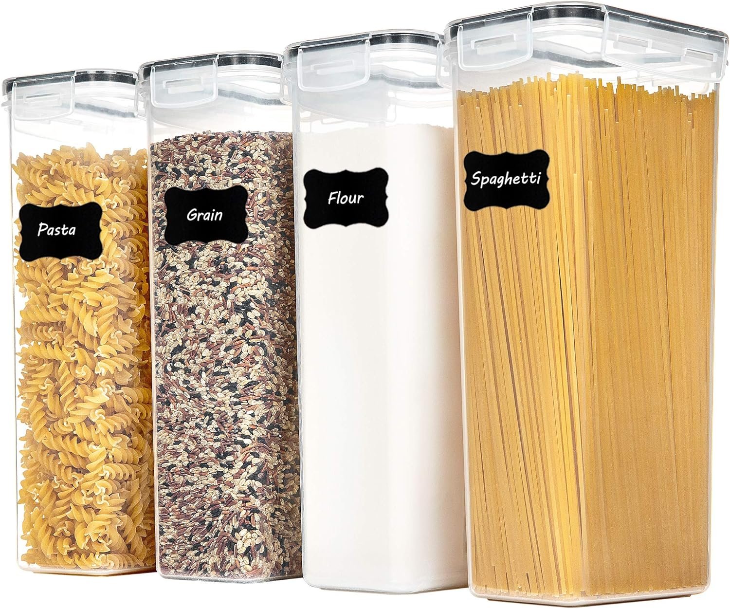 4-piece pantry storage canister set